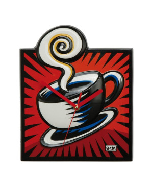  Goebel : Horloge Pop Art "Coffee Break" de Burton Morris 30 cm