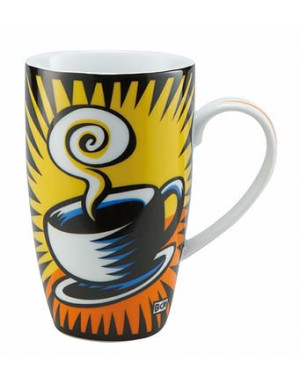  Goebel :  Mug "Coffee Break" de Burton Morris jaune