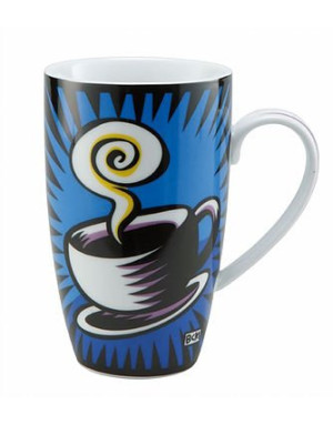  Goebel :  Mug "Coffee Break" de Burton Morris rouge