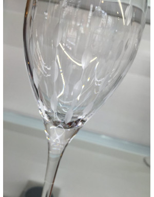 Arc :  Chamonix Cristal JG Durand Coffret 6 verres à pied 25cl