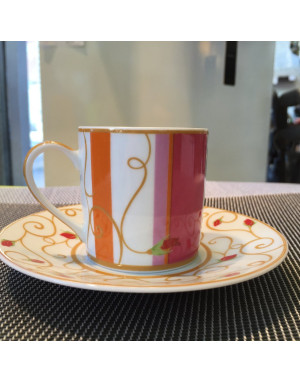  Bernardaud :  Tasse à café ou à thé Bois de Rose