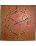 Wood Square Horloge murale en bois 50 cm