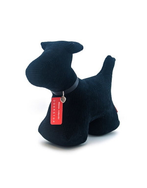 Monica Richards London :  Max le chien Bloque porte XL en feutre noir cottelé