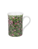 Roses, mug en porcelaine  décorée, 4 coloris disponibles