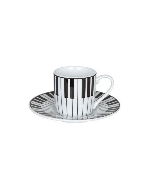  Konitz : Piano - Set 6 tasses espresso et sous-tasses