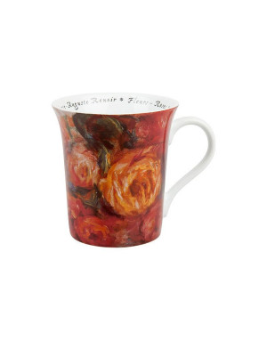  Konitz :  Roses II Renoir - Mug évasé porcelaine avec anse