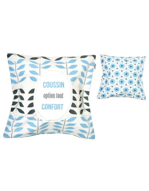  Dodo & Cath :  Coussin Option tout confort, en coton 45 x 45 cm