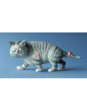 Parastone :  Chat Dubout - Gros matou gris figurine en résine