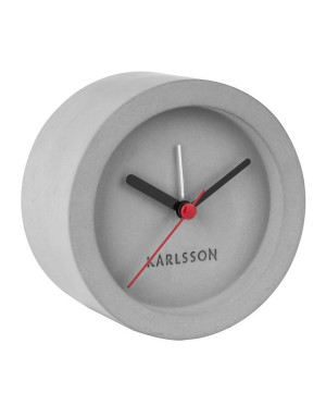  Karlsson :  Tom Concrete, Réveil rond en béton, diamètre 9,5 cm, Karlsson