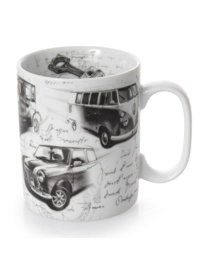  Konitz : Autolegends Mug Mini Cooper VW Cox Citroen 2CV Porzellan
