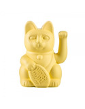Maneki Neko Lucky Cat Yellow chat japonais porte-bonheur