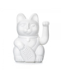 Maneki Neko Lucky Cat White chat japonais porte-bonheur