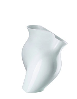  Rosenthal :  La Chute Vase Porcelaine Blanche Design Cédric Ragot