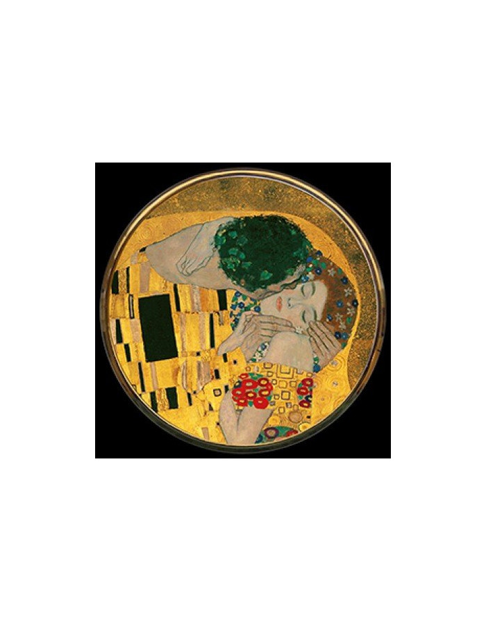Miroir de poche refermable, "Le Baiser" de Klimt