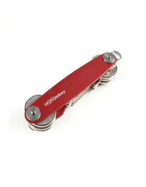  Wunderkey :  Rouge, le couteau suisse des porte-clés, acier laqué