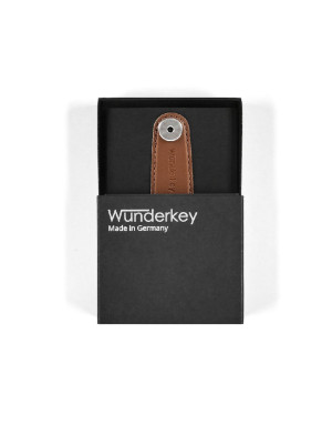  Wunderkey :  Cuir marron, un porte-clés élégant plein d astuces