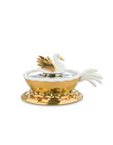 Fleurs de Jori, Narcisso, décoration en porcelaine dorée