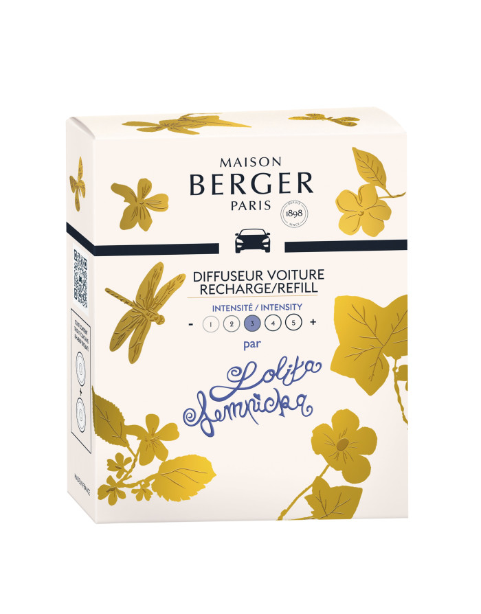 Maison Berger : 2 Recharges pour diffuseur voiture  « Lolita Lempicka»