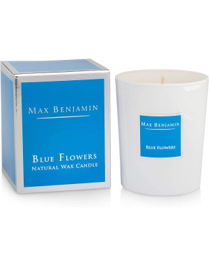 Max Benjamin :  bougie parfumée Blue Flower naturelle 40h