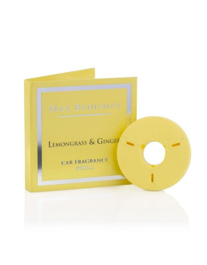MAX BENJAMIN – Recharge diffuseur pour voiture «Lemongrass & Ginger»