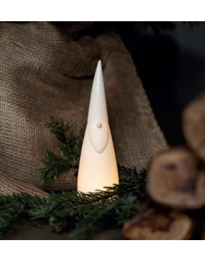 RÄDER – Père Noël lumineux design en porcelaine 22 cm