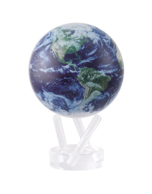 Mova Globes : Planète Terre avec nuages 4,5"