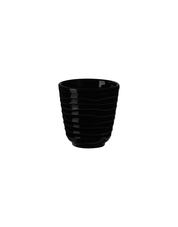 Cordo, Tasse à espresso de 7,5cL en grès coloris noir