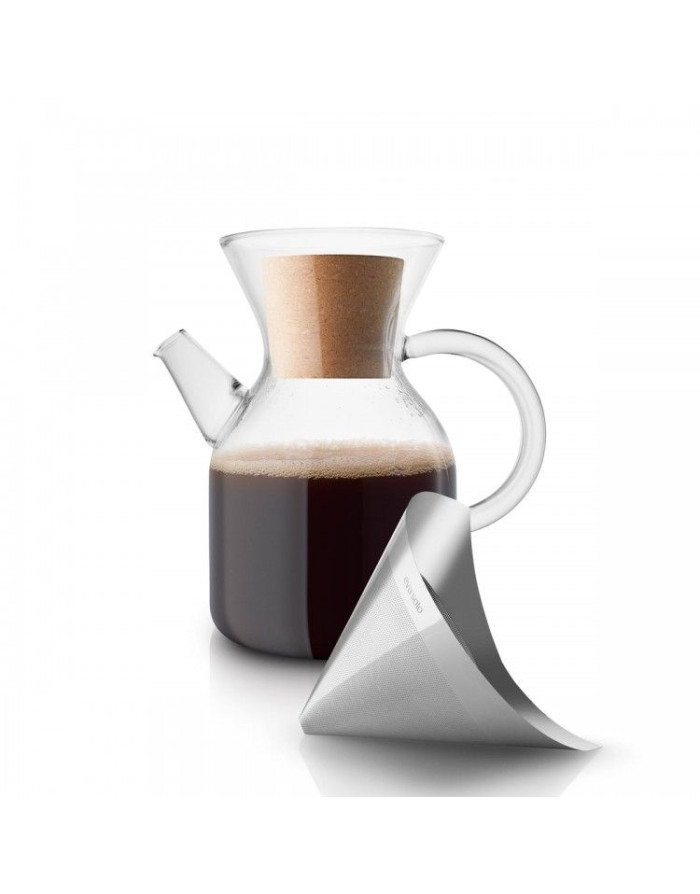 Cafetière traditionnelle Slow Coffee 1 litre filtre permanent inox
