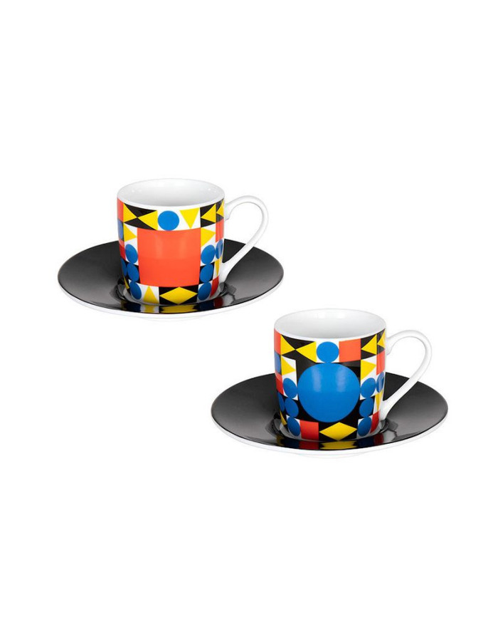 Bauhaus Duo de tasses à cafe en porcelaine Design Typoly