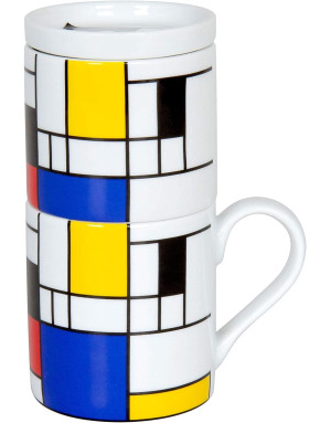 Mug Slow Coffee- Coffee for One - Hommage à Mondrian