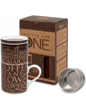 Mug Slow Coffee- Coffee for One - Marron