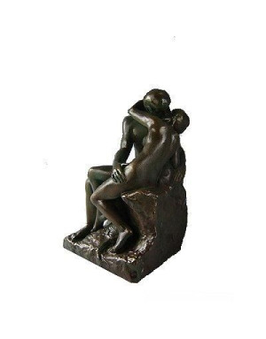 Le Baiser de Rodin - Statue 17 cm bronze en résine