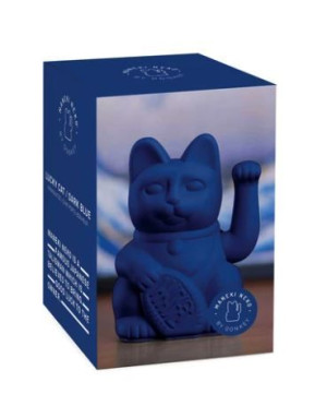 Maneki Neko - Lucky Cat Dark Blue chat japonais porte-bonheur