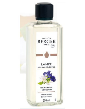 Maison Berger : « Fleurs de Musc », Recharge de 500 ml pour Lampe Berger