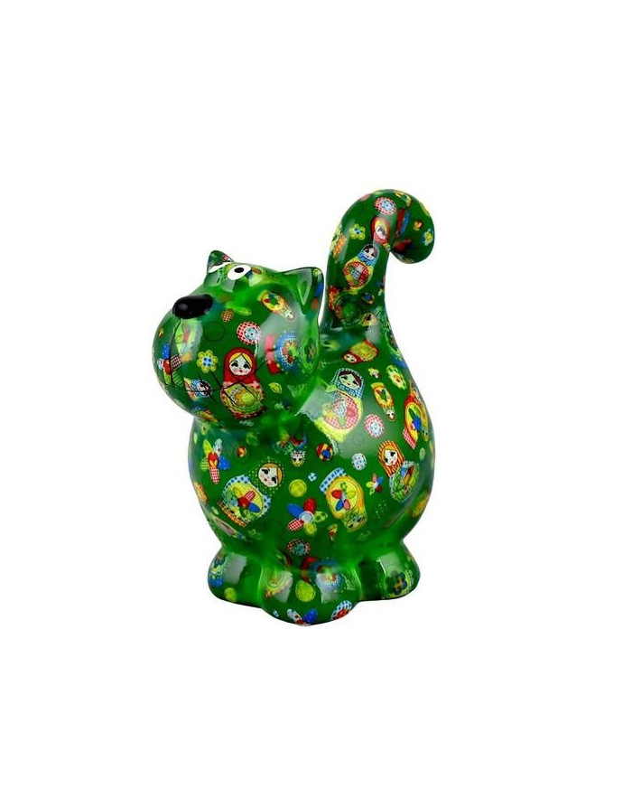 Pomme-Pidou: Tirelire chat Dorothy vert poupées
