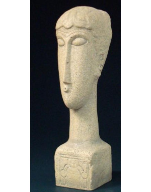 Statue "Tête de 20 cm" de Modigliani