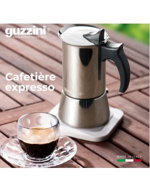 Guzzini : Giulietta, Cafetière Italienne , 4  tasses Induction