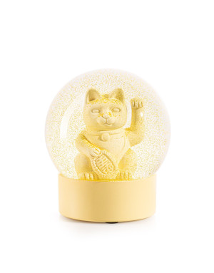 Donkey : Lucky Cat Snow globe jaune