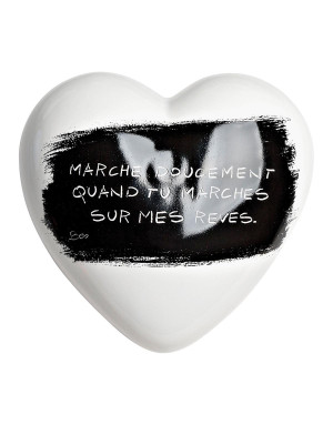 Creativando : Sculpture Coeur " Marche doucement "