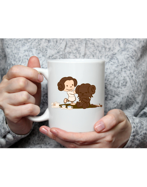 Gift Shoppe : Mug Star Wars : Leia & Chewbacca