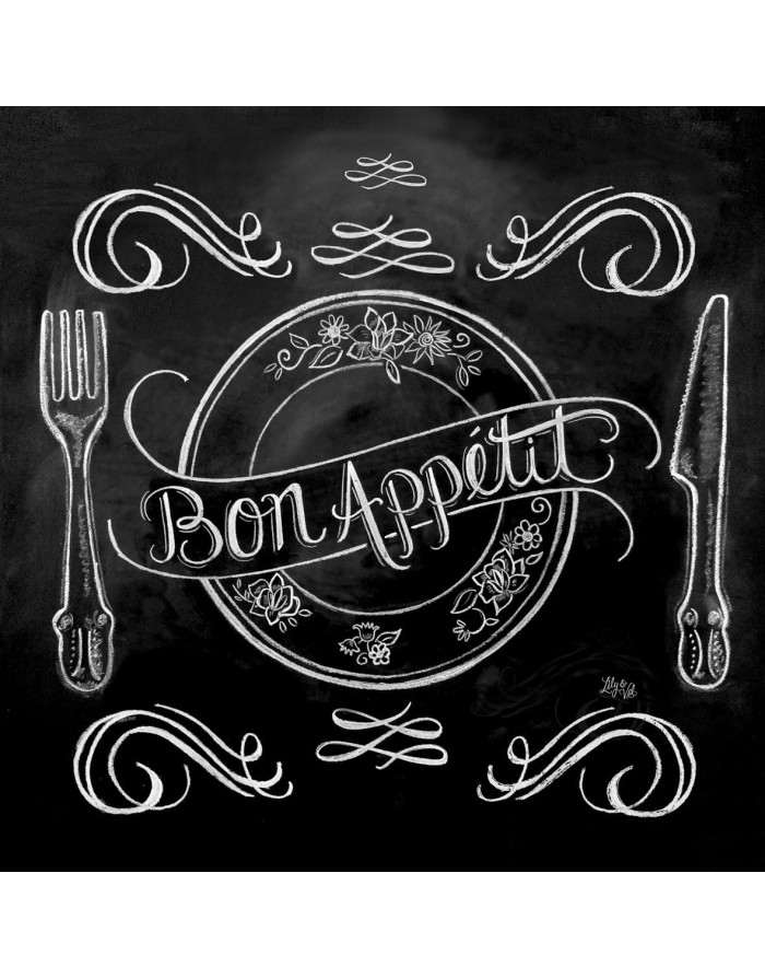 PaperProduct Design : 20 Serviettes De Table "Blackboard Bon Appétit"