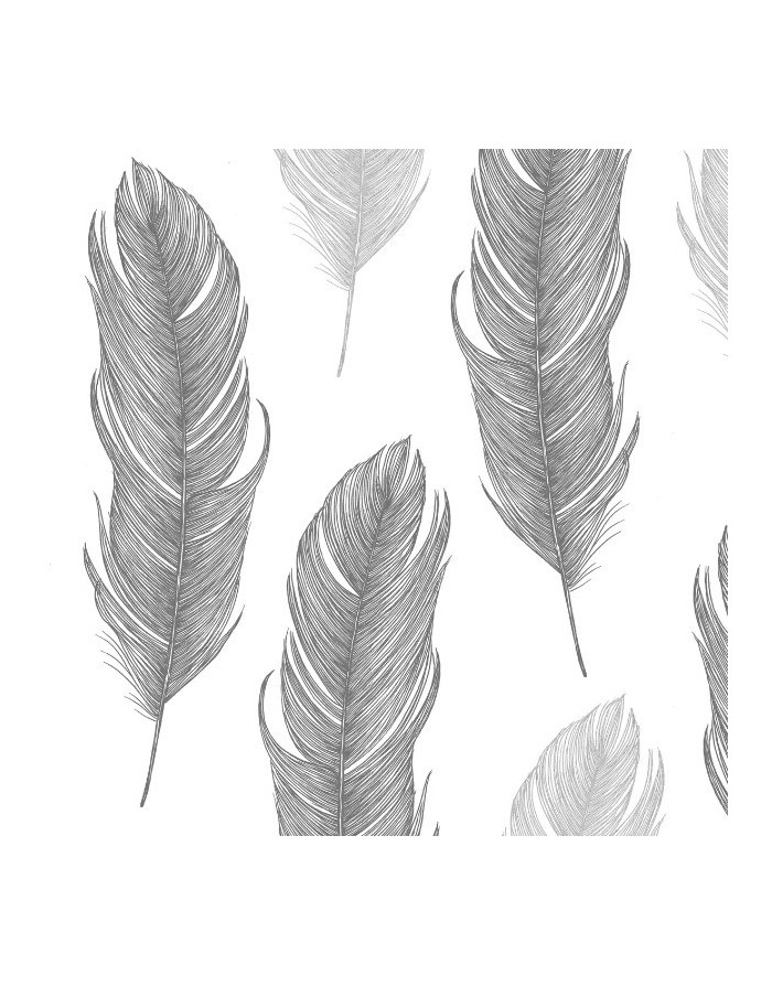 PaperProduct Design : 20 Serviettes De Table "Epoque Feather Black"