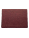 set de table vegan leather simili cuir bordeau 33x46 cm