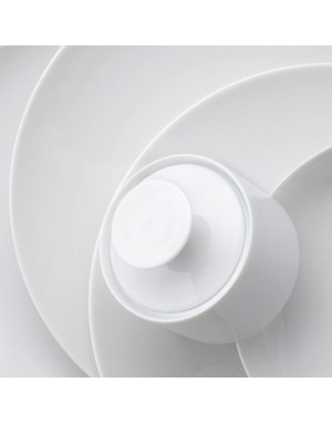 Thomas Rosenthal :  Médaillon blanc Sucrier Porcelaine