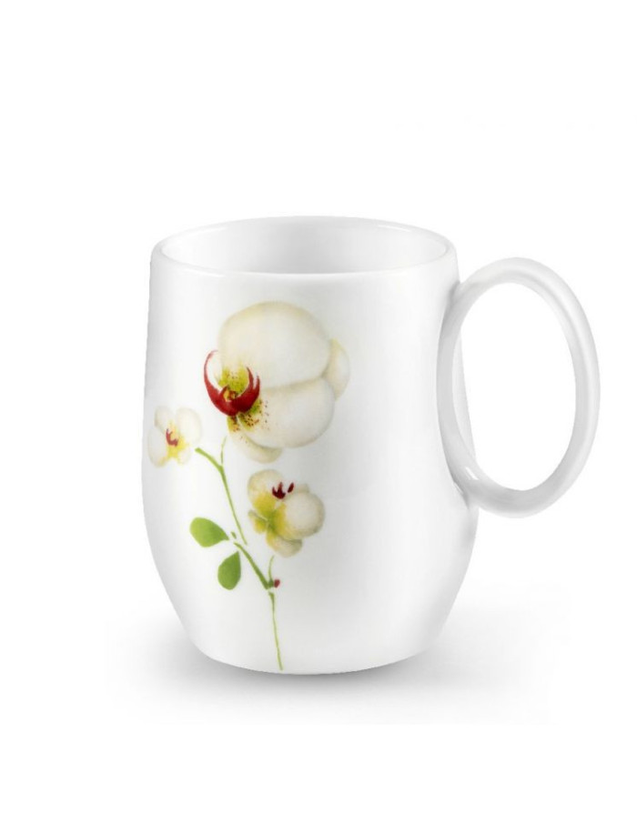 Yaka Paradis - Coffret 6 mugs, décor orchidée