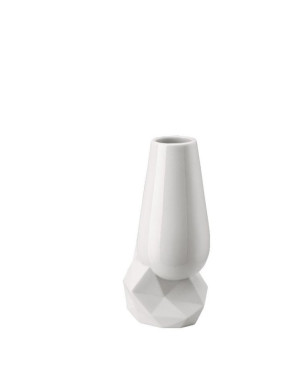 Rosenthal Vase Miniature Géode de Cedric Ragot Porcelaine blanche