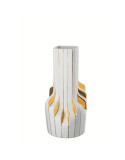 Vase  Strip Vase Blanc et Or 40 cm Design Zaha Hadid