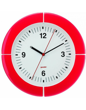 I-Clock Horloge murale couleur rouge