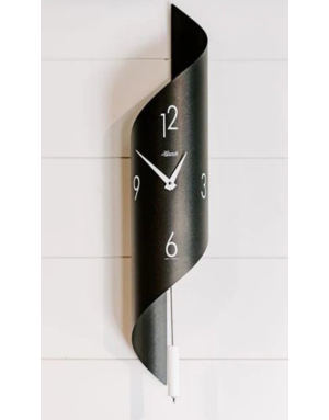 Hermle : Savanna II Horloge murale à balancier noire