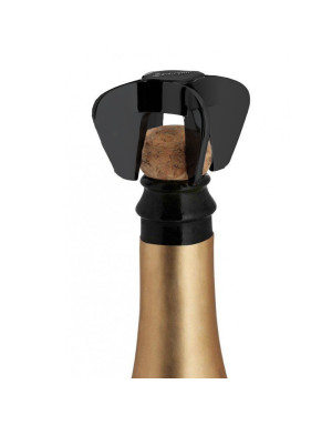  Le Creuset : Griffe à champagne Métal Design Screwpull noire